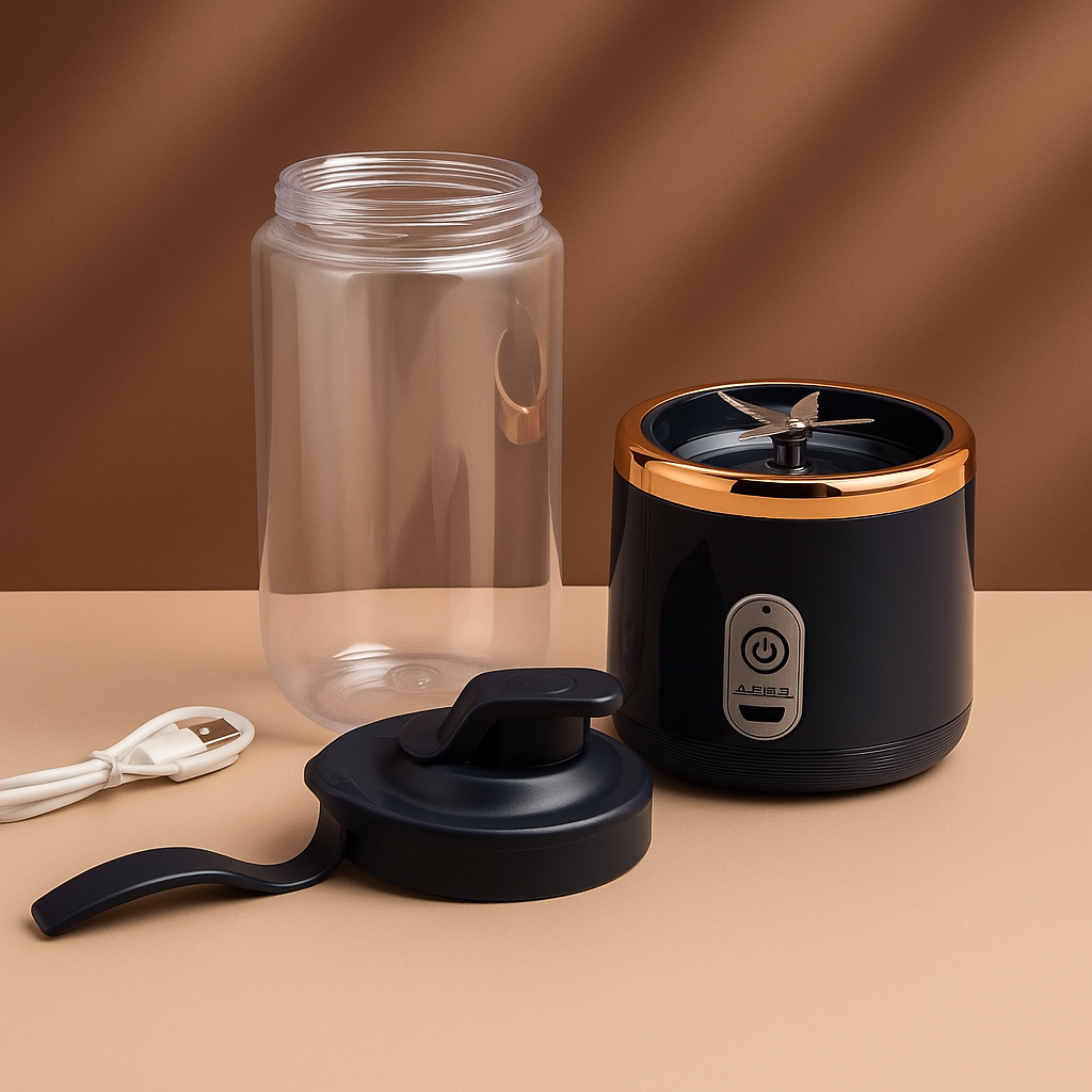 Batidora portátil con dos vasos