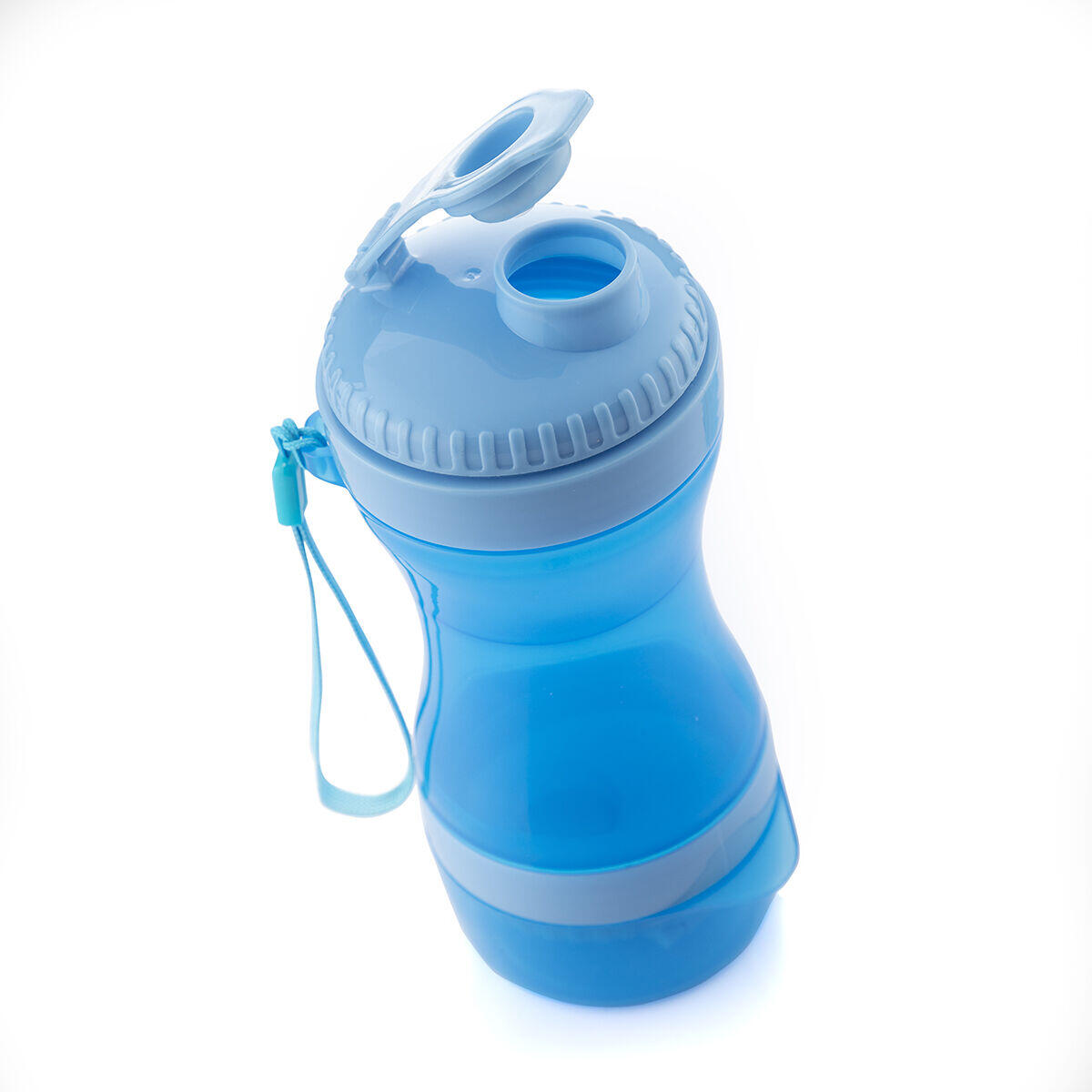 Botella con Depósito de Agua y Comida para Mascotas 2 en 1
