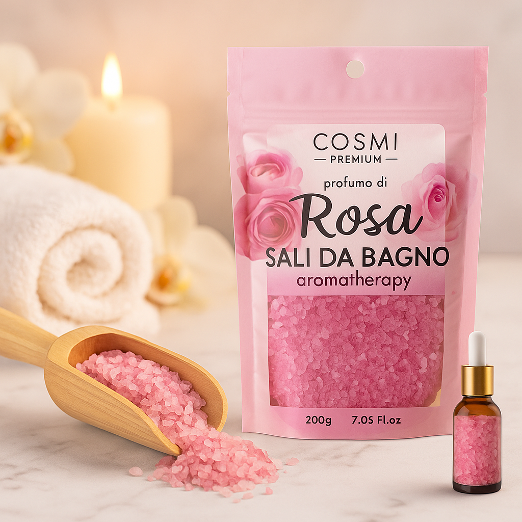 🌹 Sal de Baño Aromatherapy Rosa 200g – Belleza, Relajación y Aroma Floral para el Alma