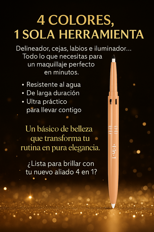 Lápiz de maquillaje 4 en 1