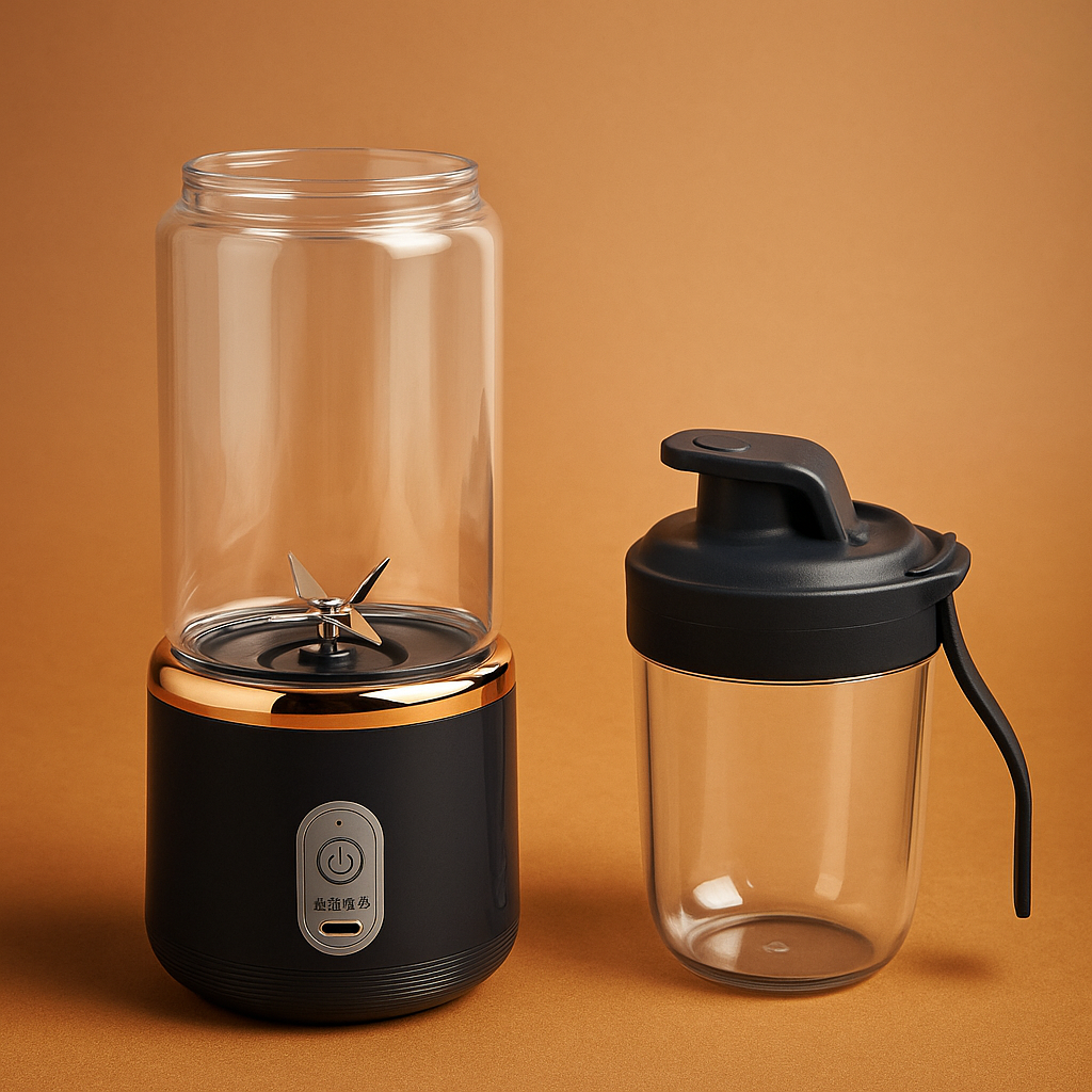 Batidora portátil con dos vasos