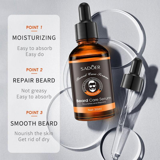 Sérum para el Cuidado de la Barba SADOER 30 ml – Nutrición, Crecimiento y Estilo Profesional