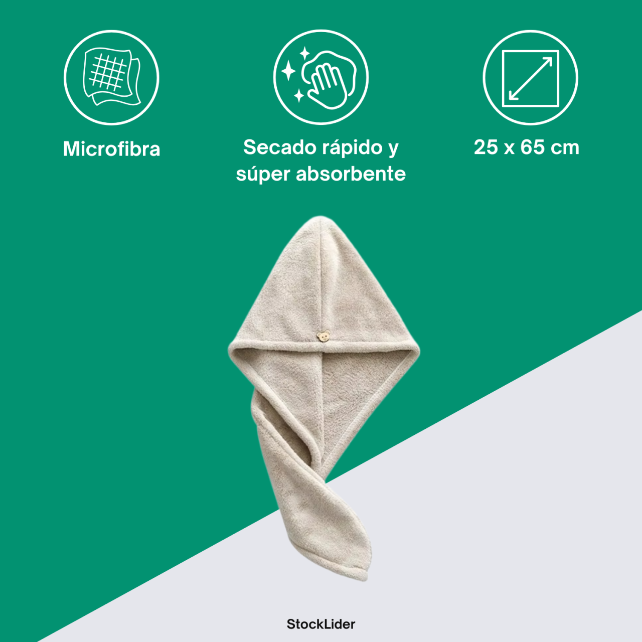 Toalla secapelo 25x65 cm